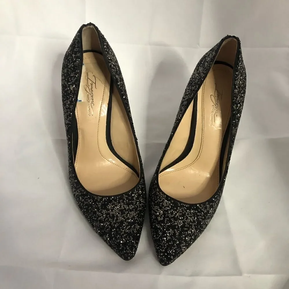 VINCE CAMUTO Olson Crystal Glitter Embellished Pointed Toe Stiletto Pump